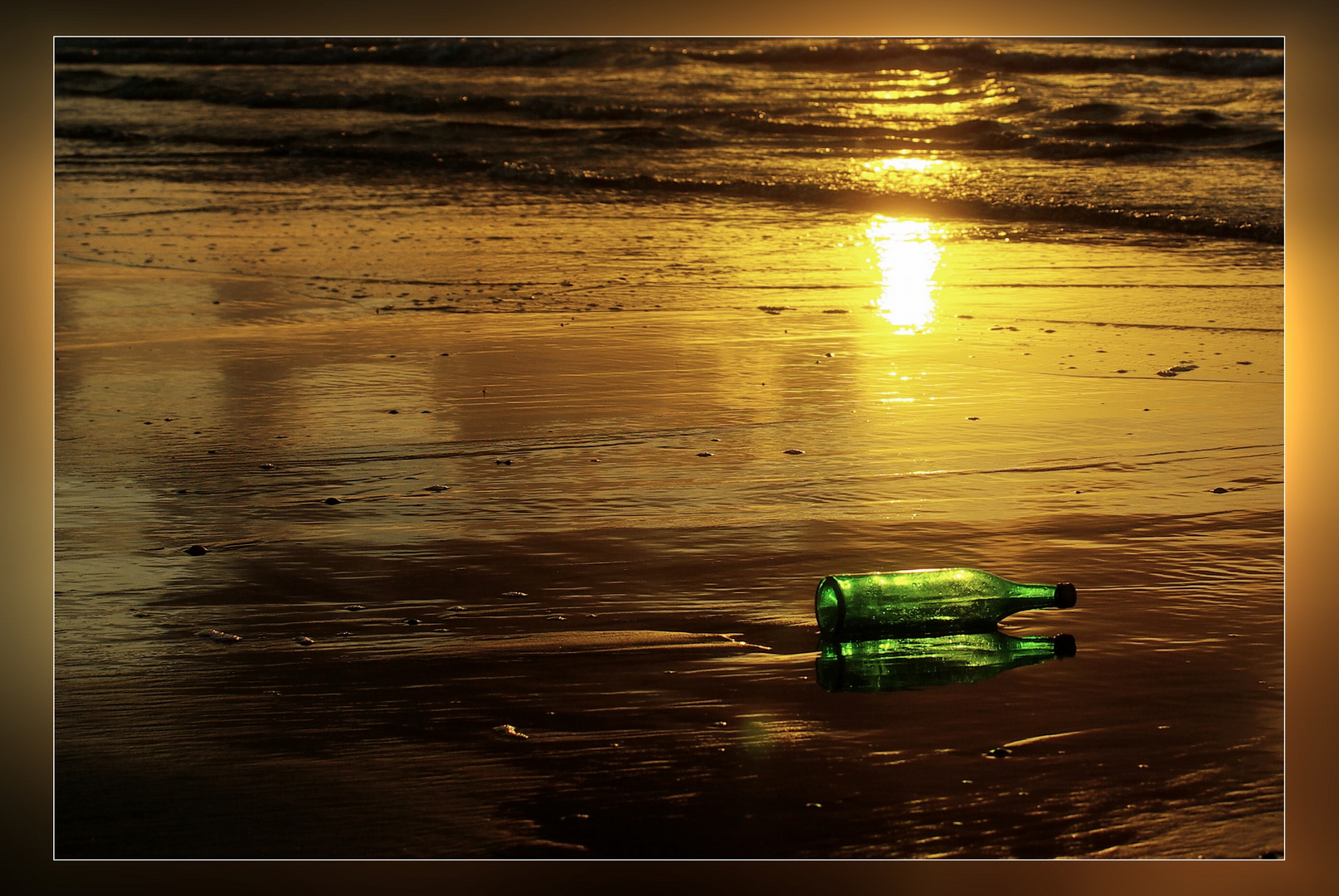 Bottle at the beach