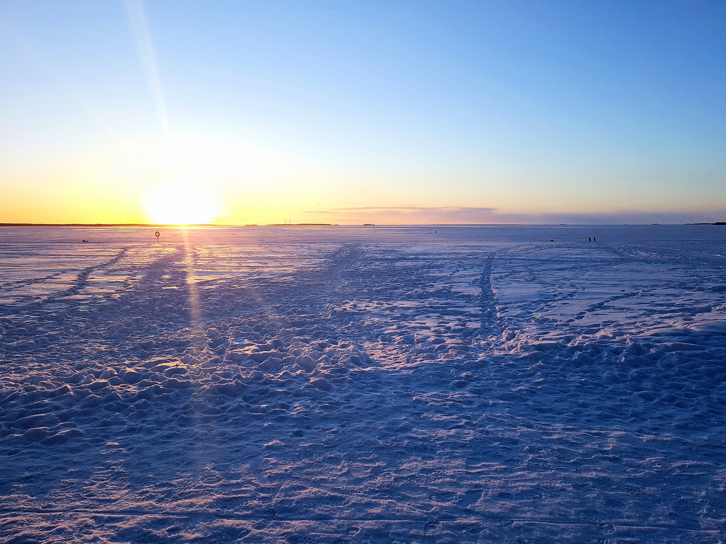 Bottnischer Meerbusen im Winter