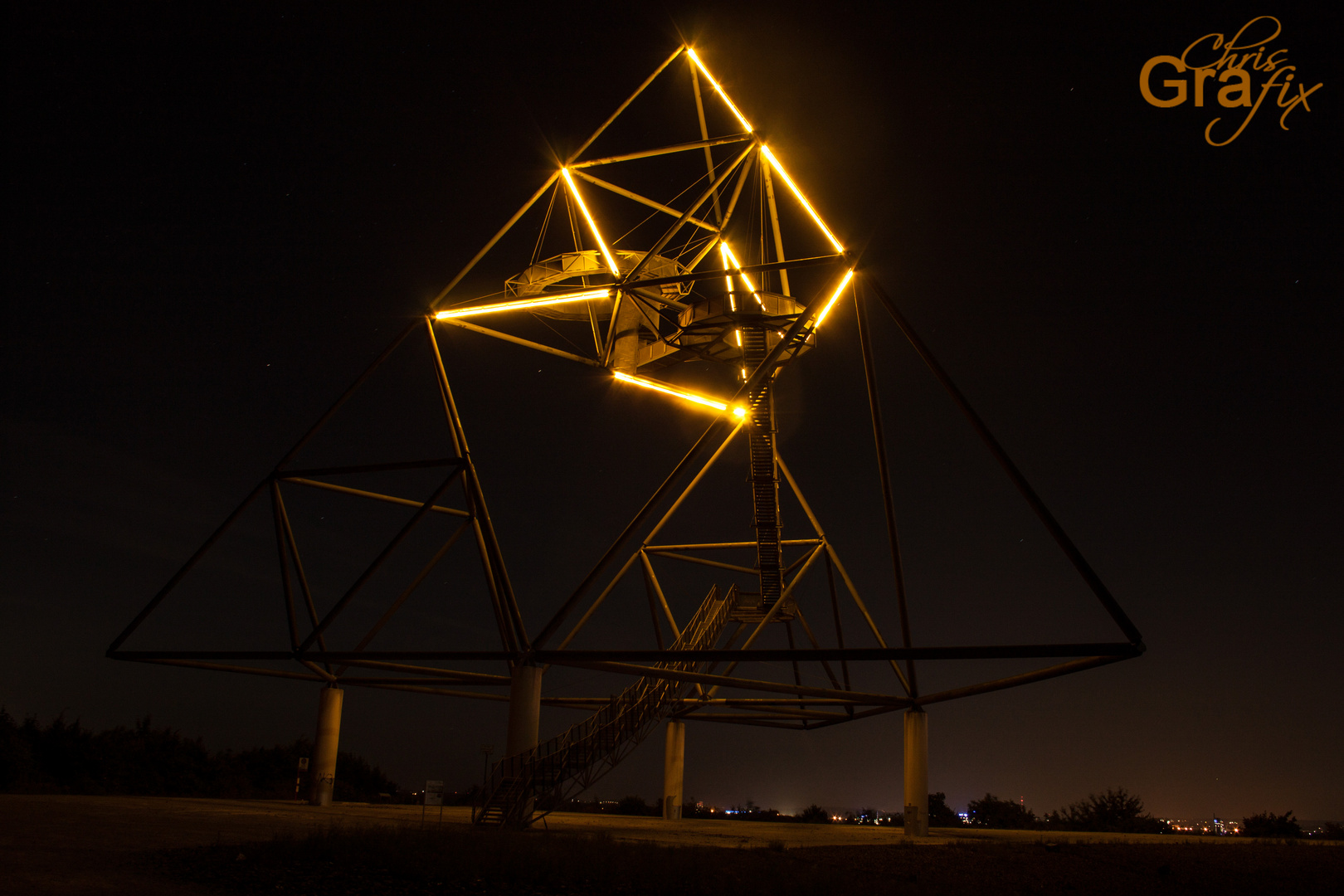 Bottrop bei Nacht