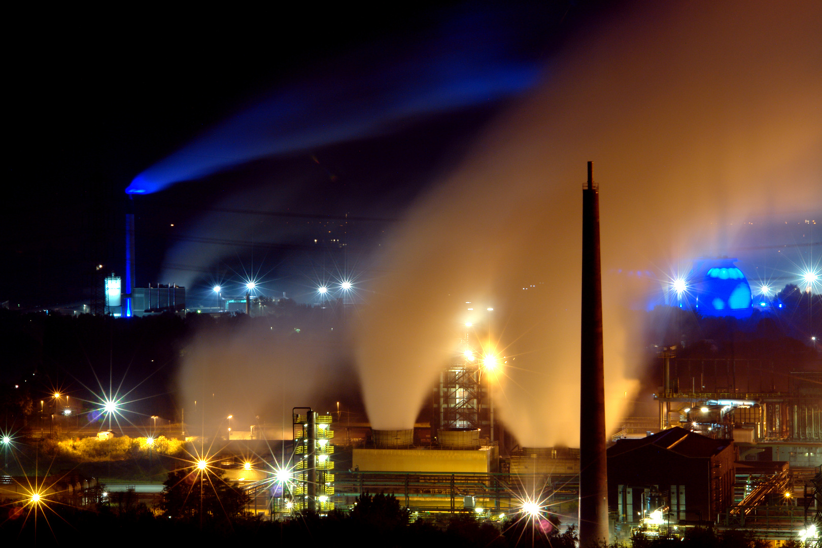 Bottrop - Kokerei Prosper bei Nacht