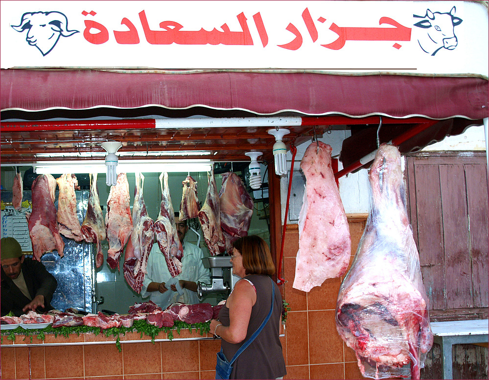 Boucherie Mustapha à Tiznit -- Mustaphas' Metzgerei in Tiznit