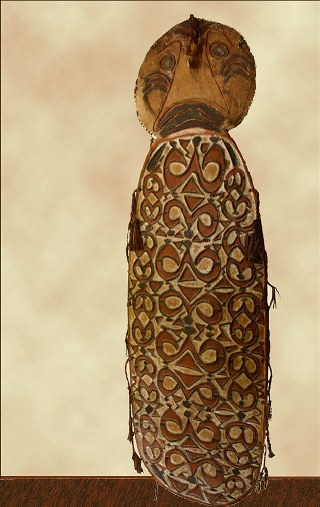  Bouclier Asmat (Papouasie Nouvelle-Guinée)  --  Asmat Schutzschild  (Papua-Neuguinea)