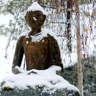 Bouddha in the snow