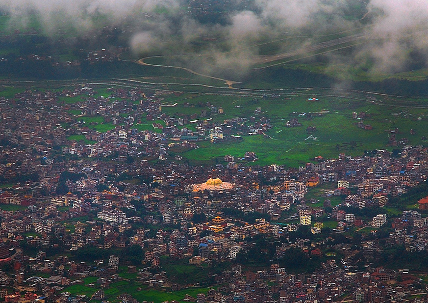 Boudhanath from the bird's-eye view