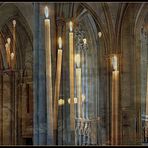 Bougies dans la cathédrale de Coutances 