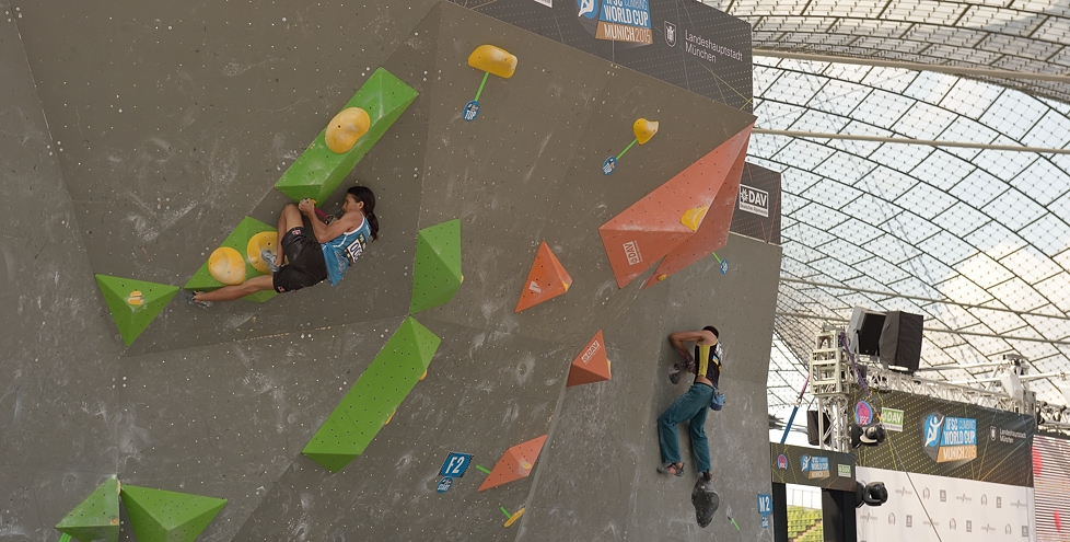 Boulder-Weltcup München im August 2015. Die Stimmung war...