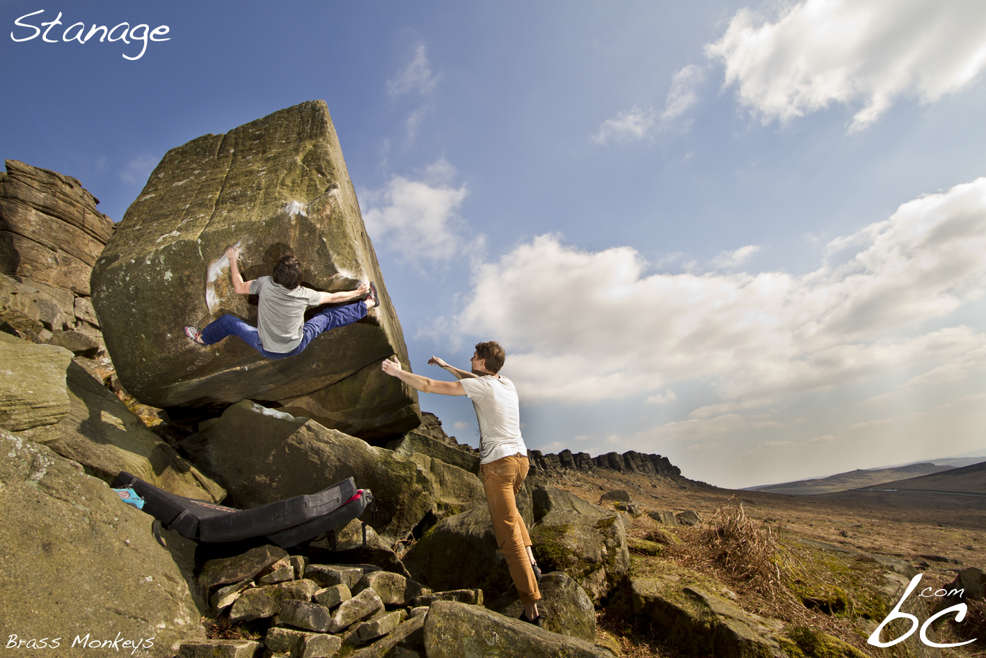 Bouldering in Stanage Foto & Bild sport, berg und klettersport