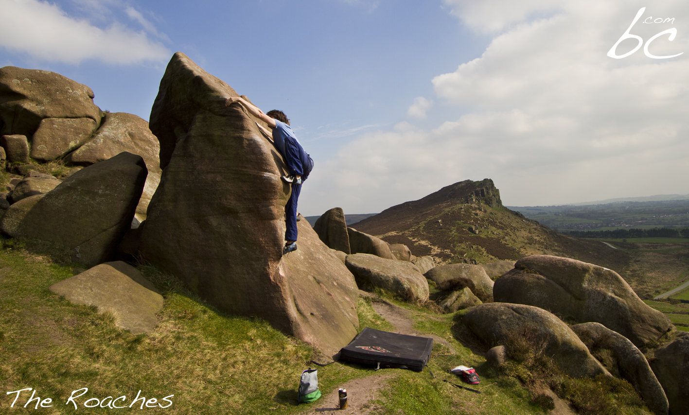 Bouldering in the Roaches - Peak District