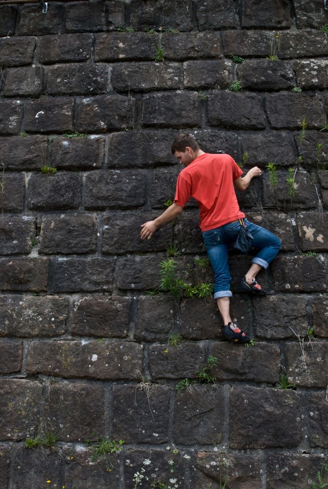 Bouldern an der Salzach