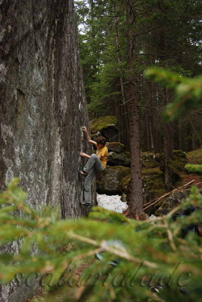 Bouldern im Averstal (Magic Wood)