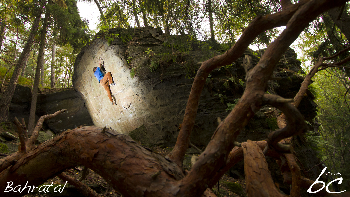 Bouldern im Elbsandstein / Bahratal