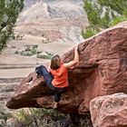 Bouldern in Albarracin, Spanien