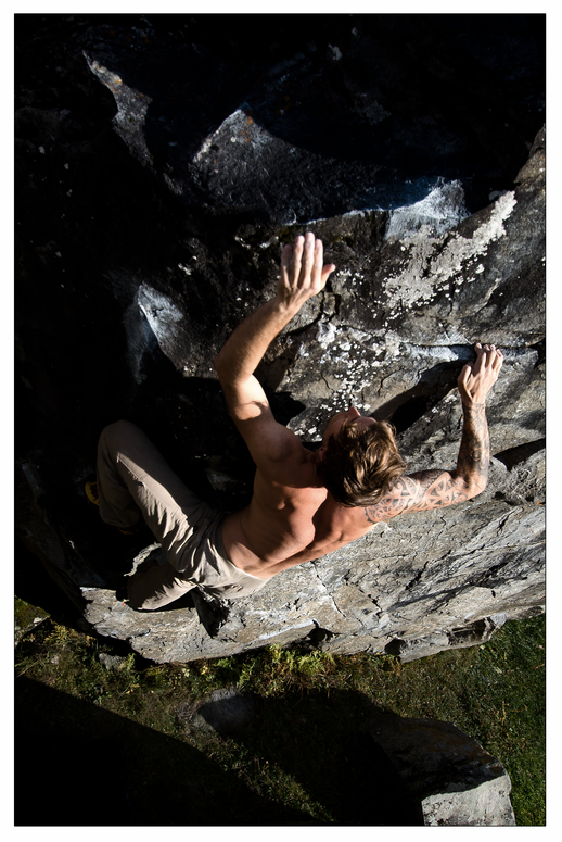 Bouldern in der Herbstsonne II