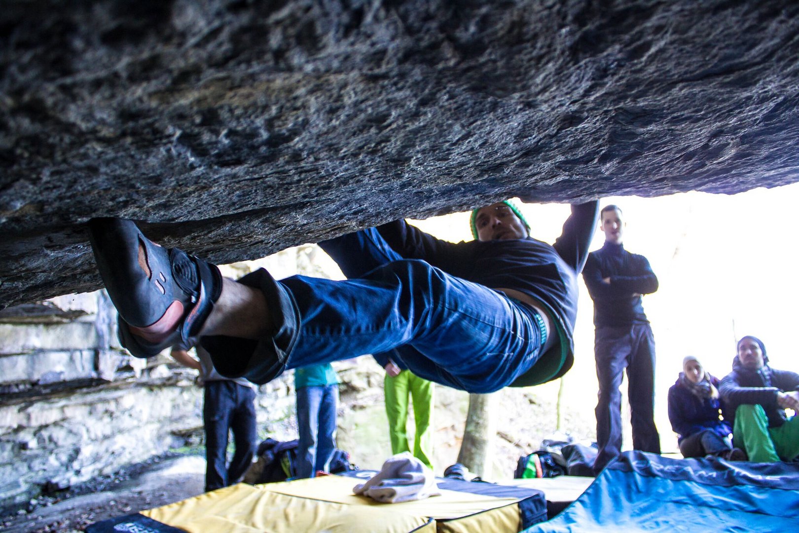 Bouldern mit Freunden