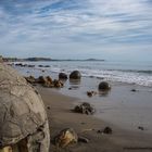 boulders at the beach