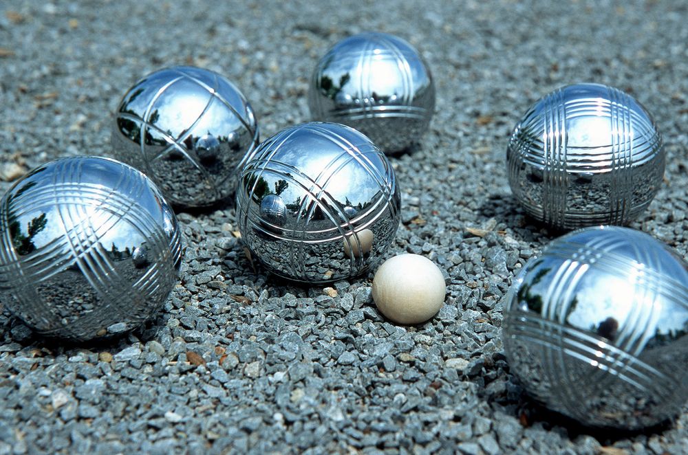 Boule-Kugeln mit "Schweinchen" Foto & Bild | sport, bowling & kegeln