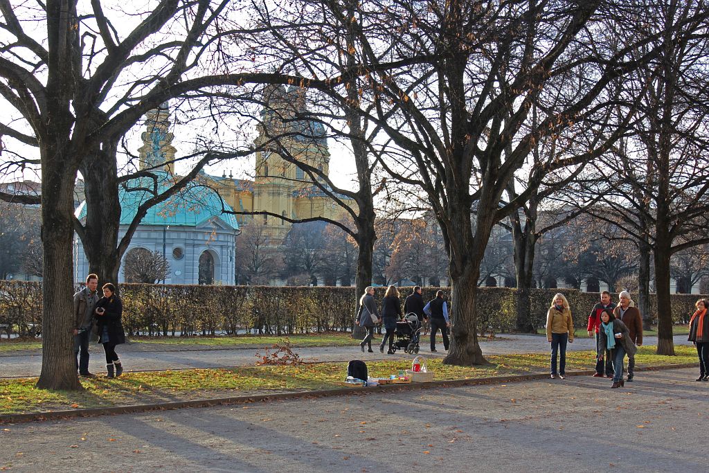 Boule-Spiel im Hofgarten in München