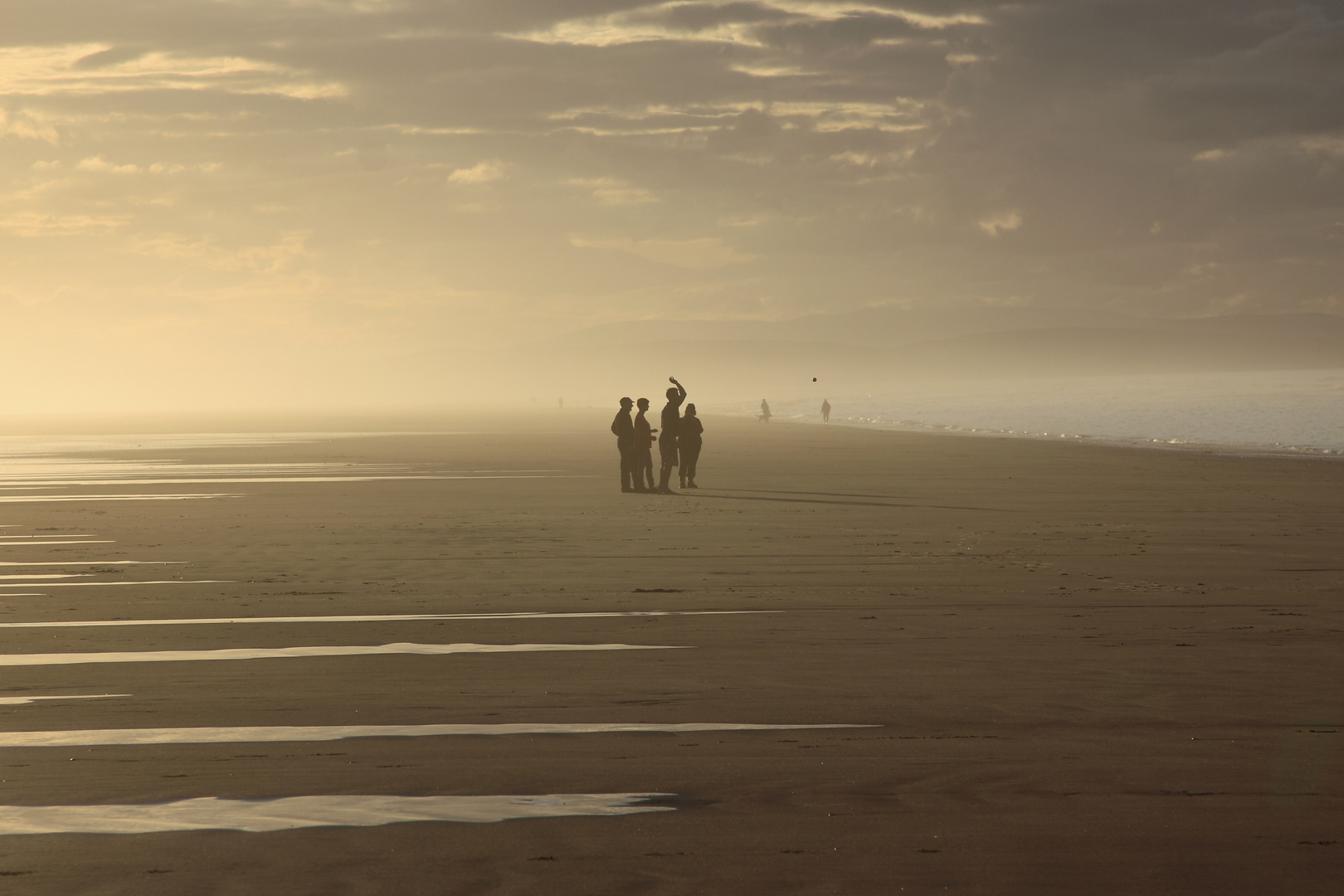 Boulen am Strand