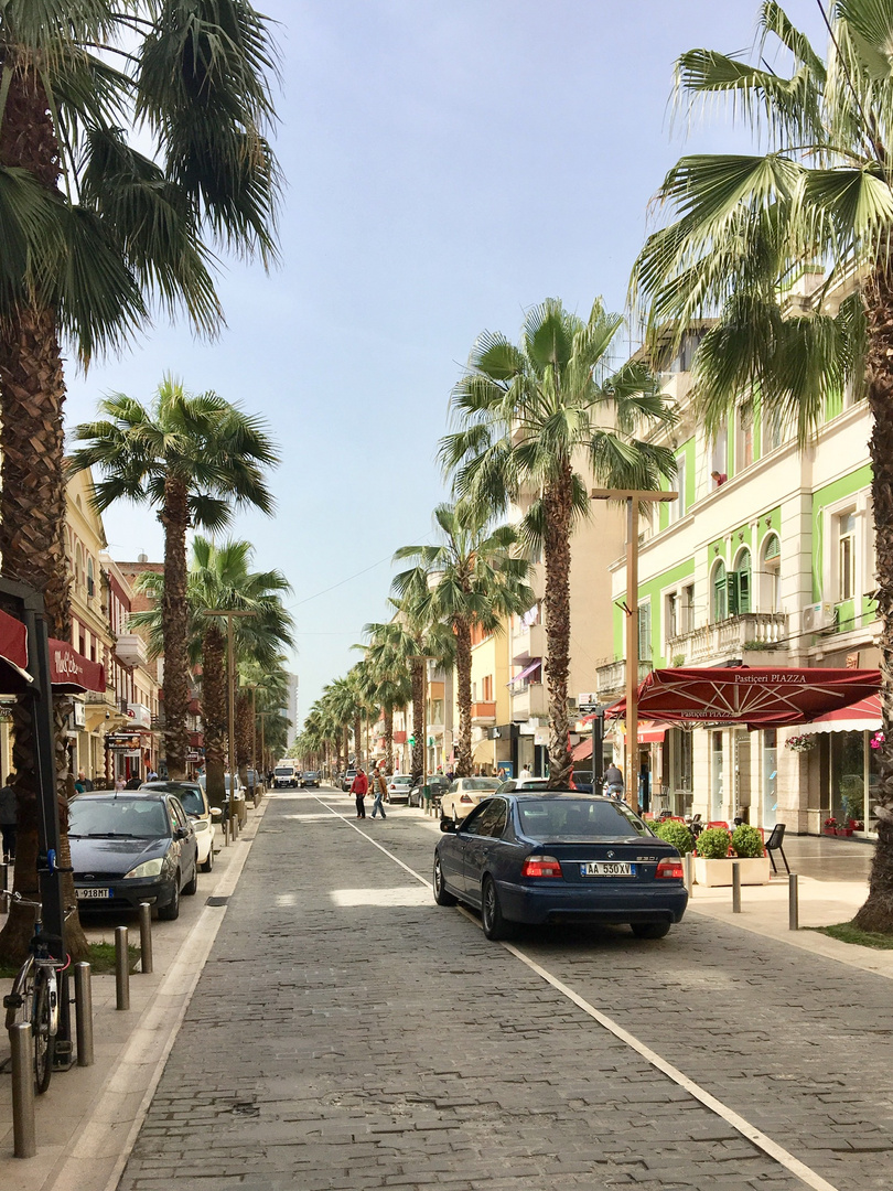 Boulevard in Durres/Albanien