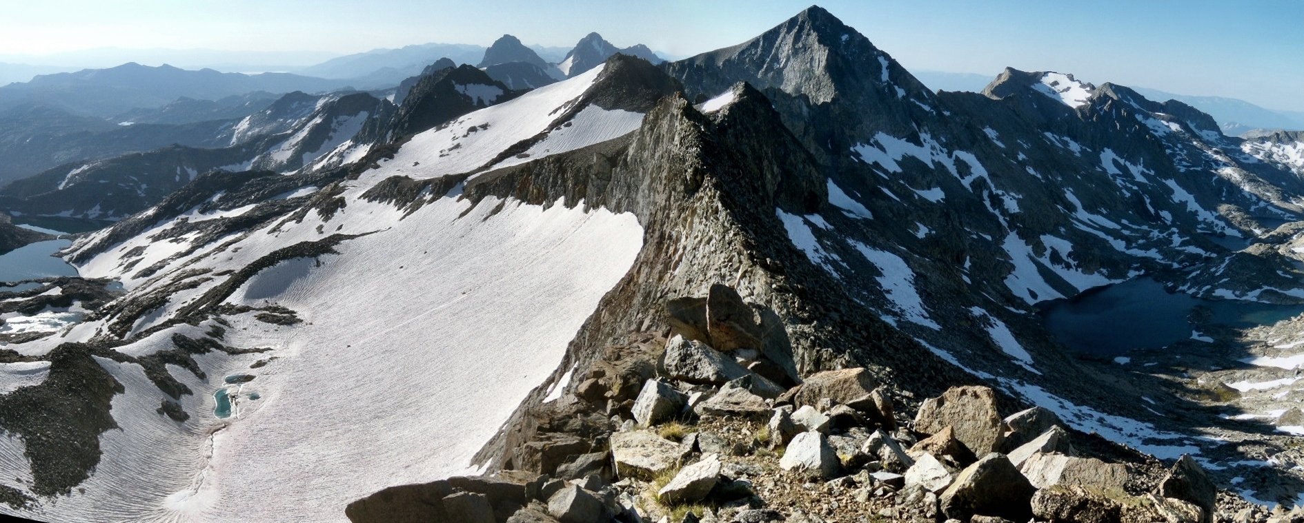 Boundary line on Mount Lyell