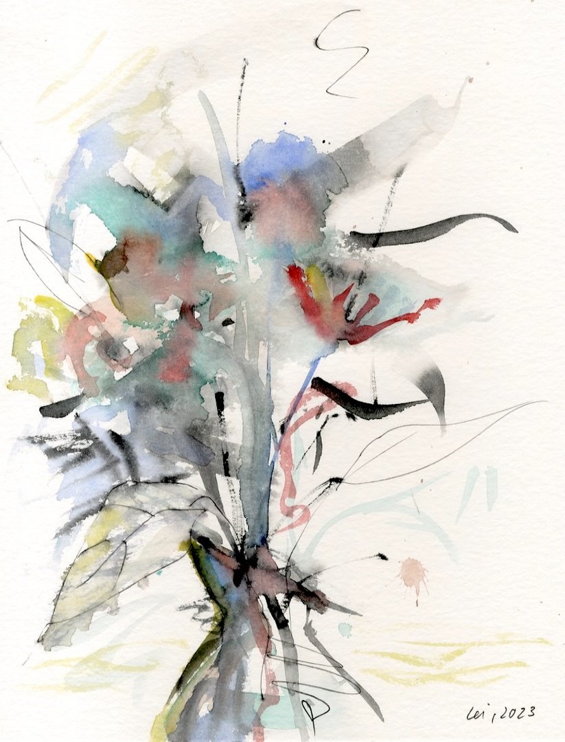 'bouquet d'aquarelle'