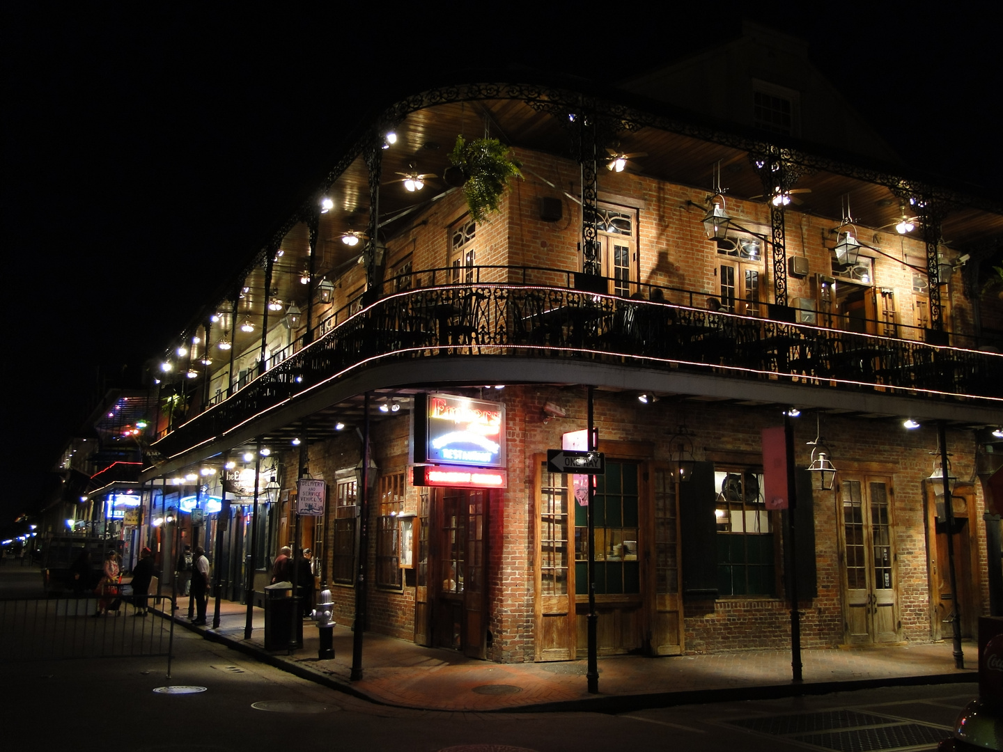 Bourbon St in New Orleans, LA..