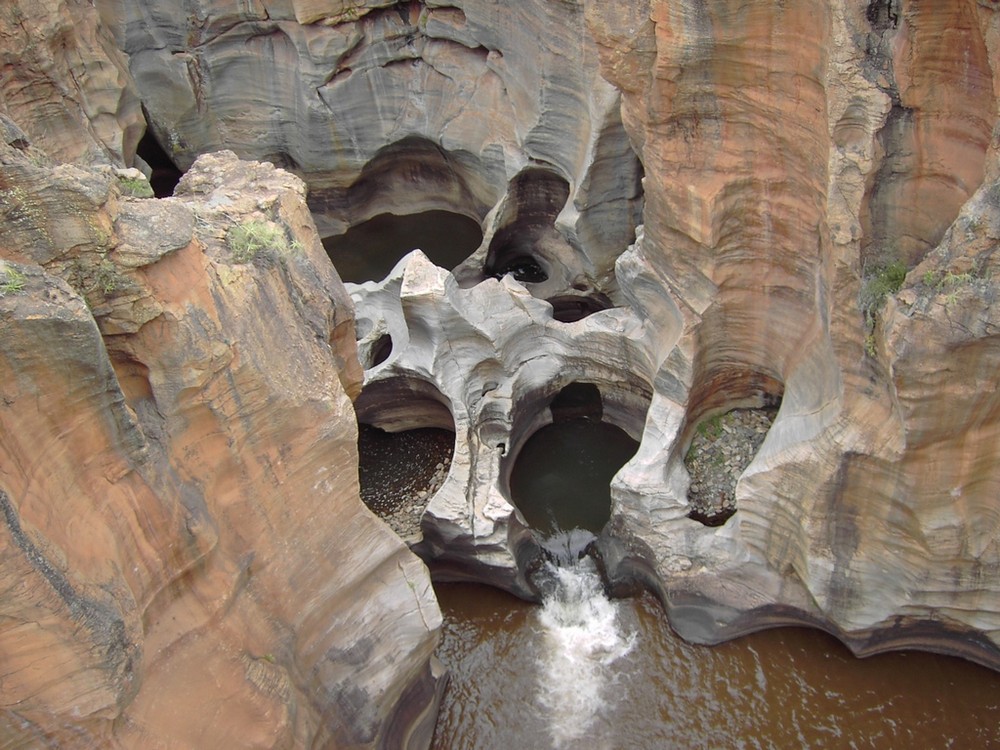 Bourkes Luck Potholes an der Panoramaroute in Südafrika