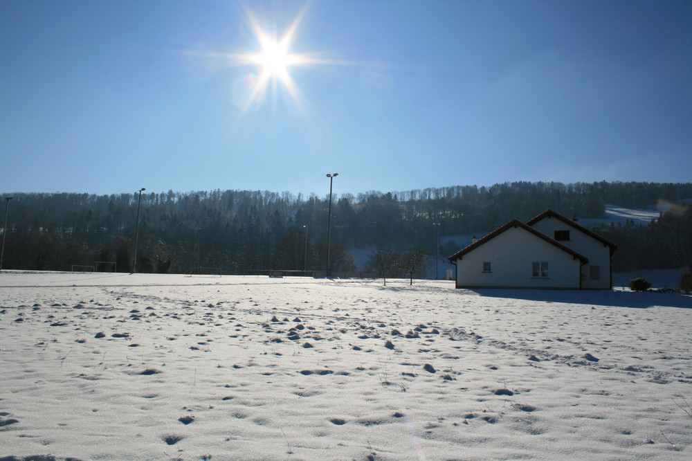 Bourrignon, dans la neige