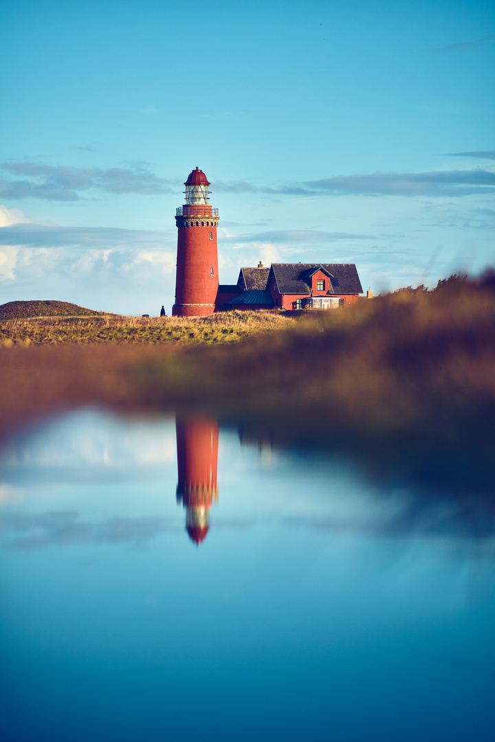 Bovbjerg Fyr - der rote Leuchtturm an der Nordsee 