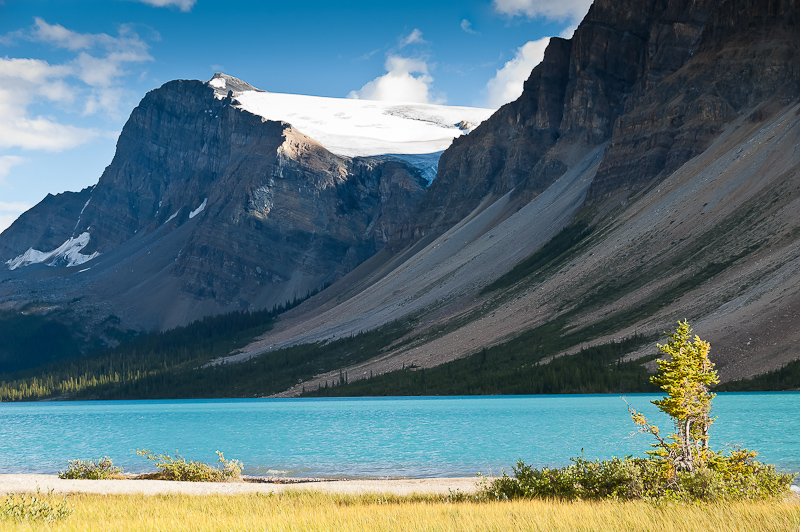 Bow Lake and Crowfoot Glacier, Aug 2009