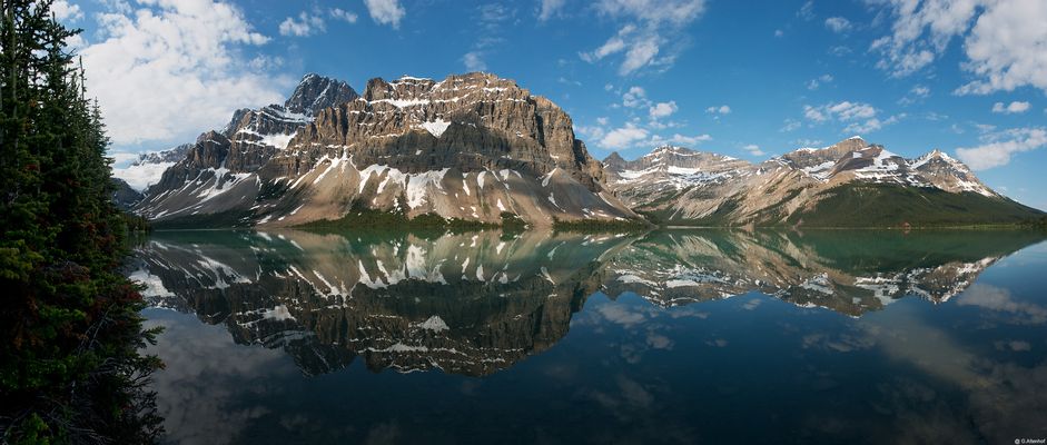 Bow lake & Crowfort Mountain