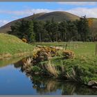 Bowmont Water and yeavering bell near westnewton