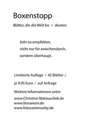 Boxenstopp 2 Vierer RS