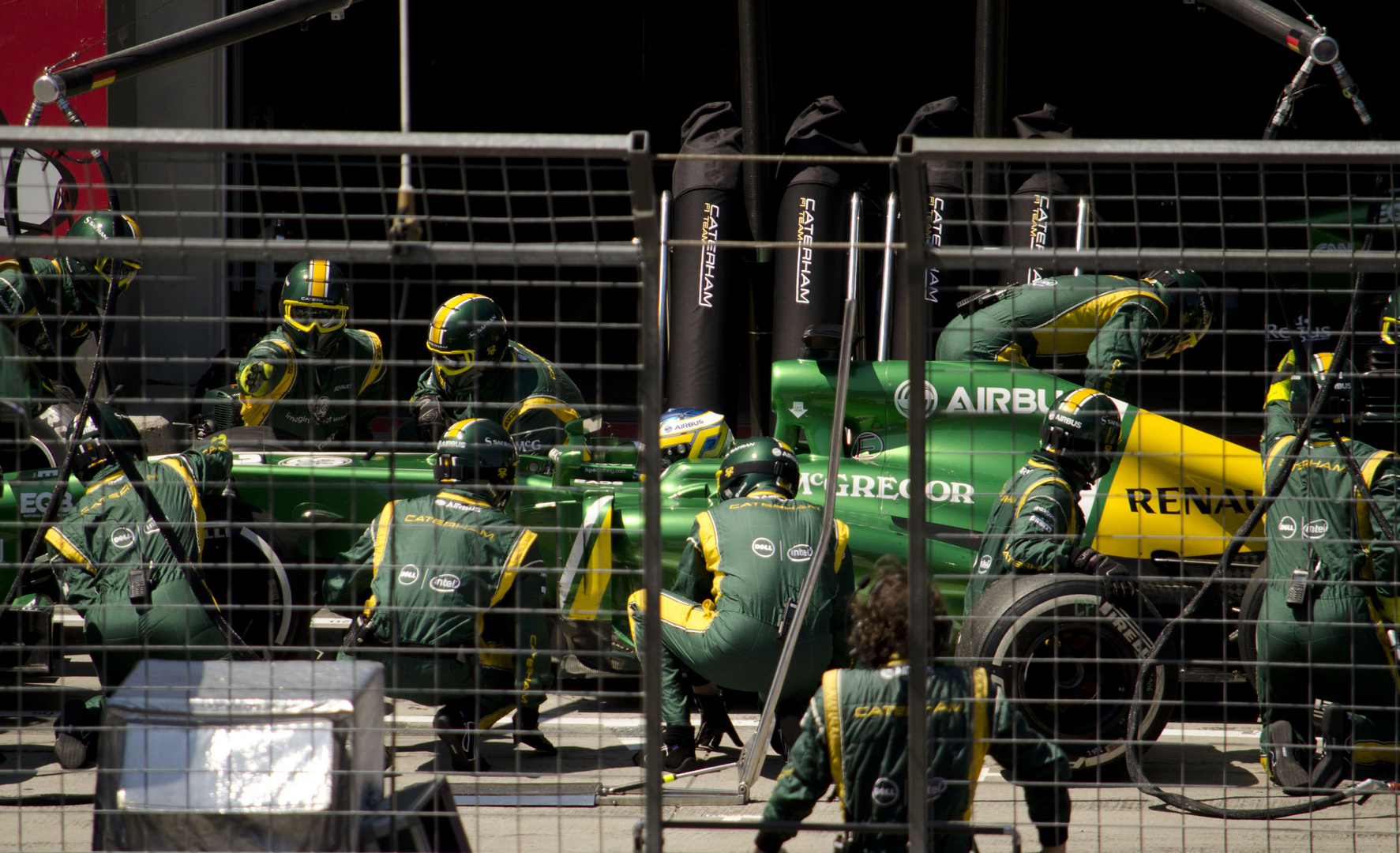 Boxenstopp bei Caterham