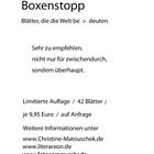 Boxenstopp Vierer RS