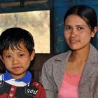 Boy and his Mother in the Train b