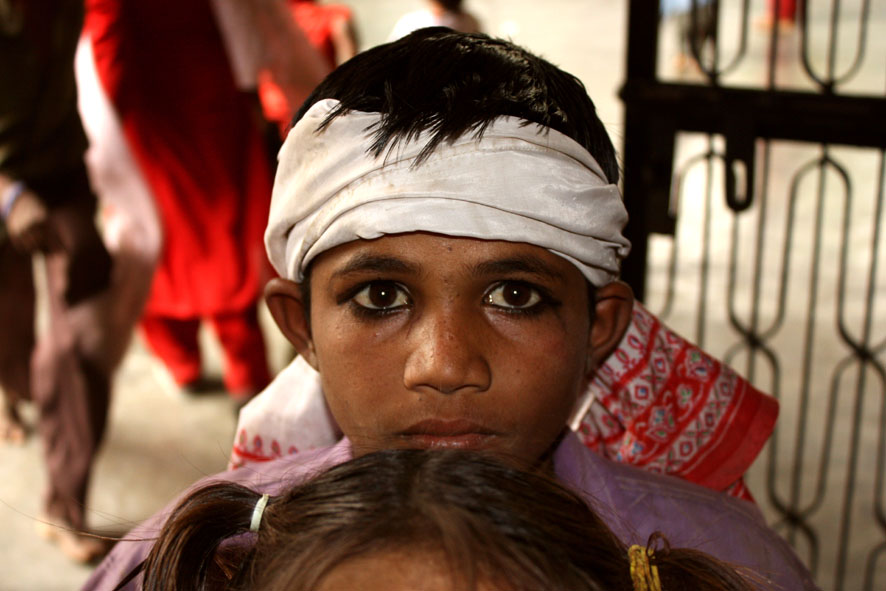 Boy at Food for Life Vrindavan