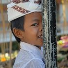 Boy at the Mecaru ceremony