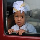 Boy exiting for the temple celebration