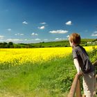 Boy marvelling at the landscape