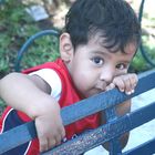 Boy on a bench