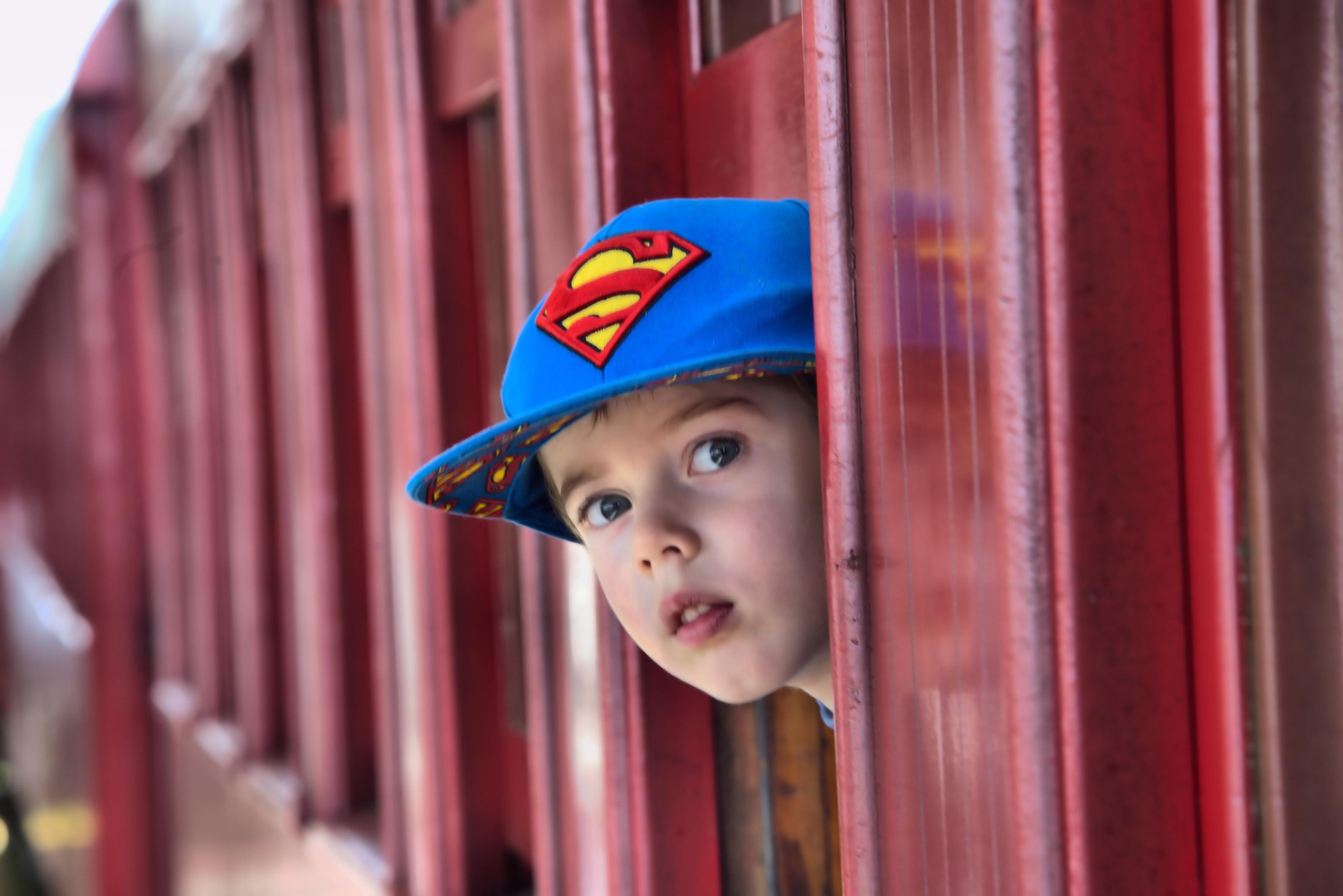 boy on a train