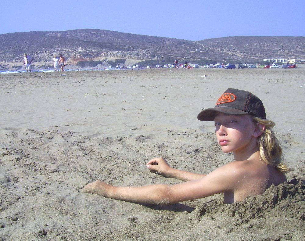 boy on beach