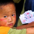 Boy with cards