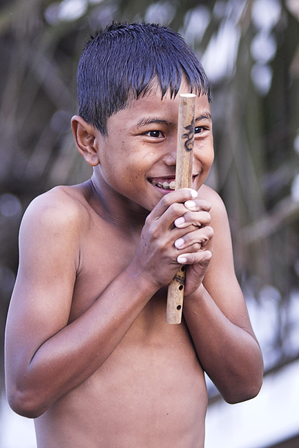 Boy with flute