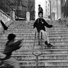 Boys playing in Alfama, Lisbon