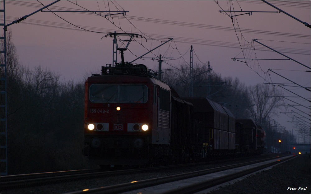 BR 155 mit Güterzug