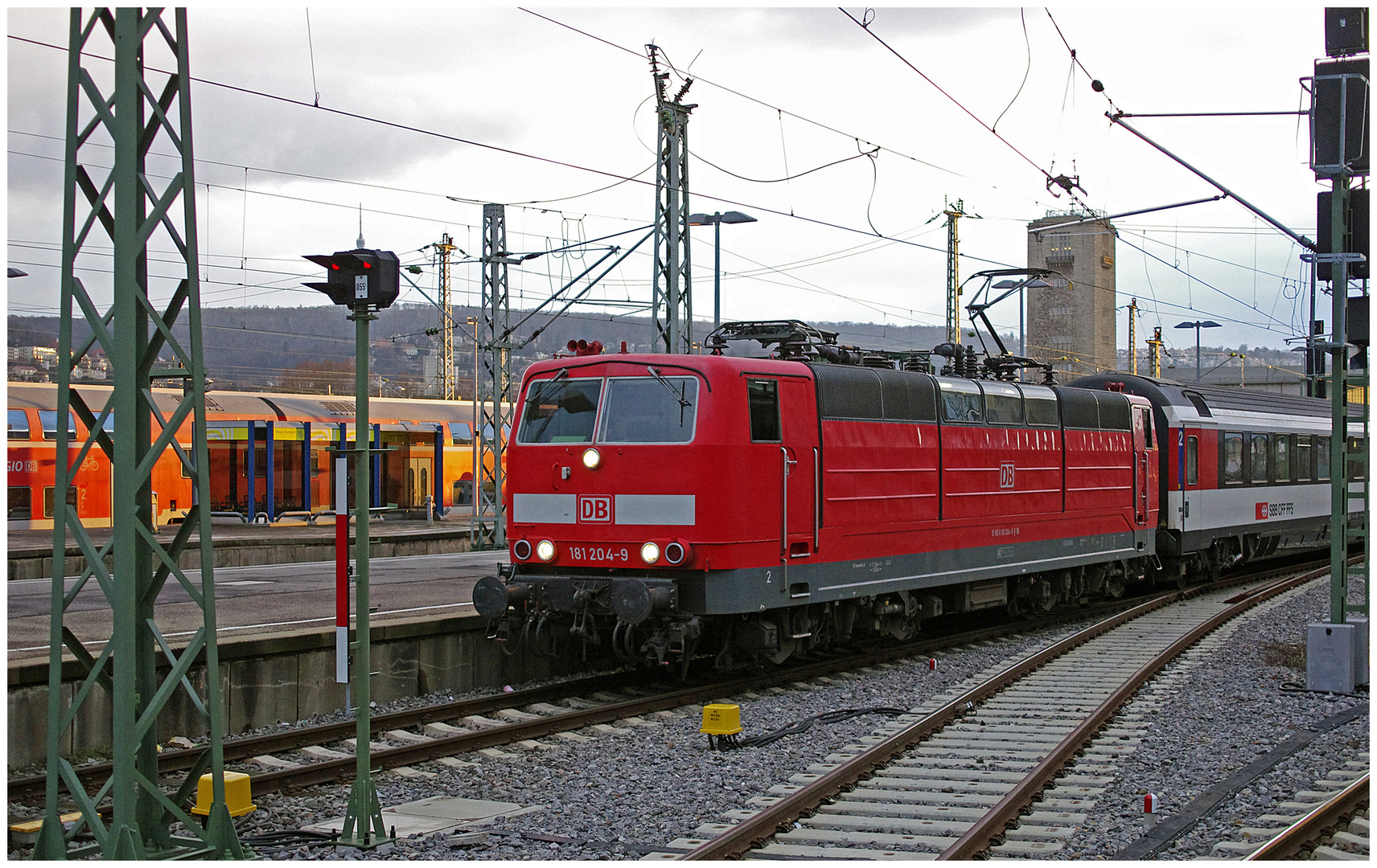 BR 181-204 Abfahrt Stuttgart Hbf