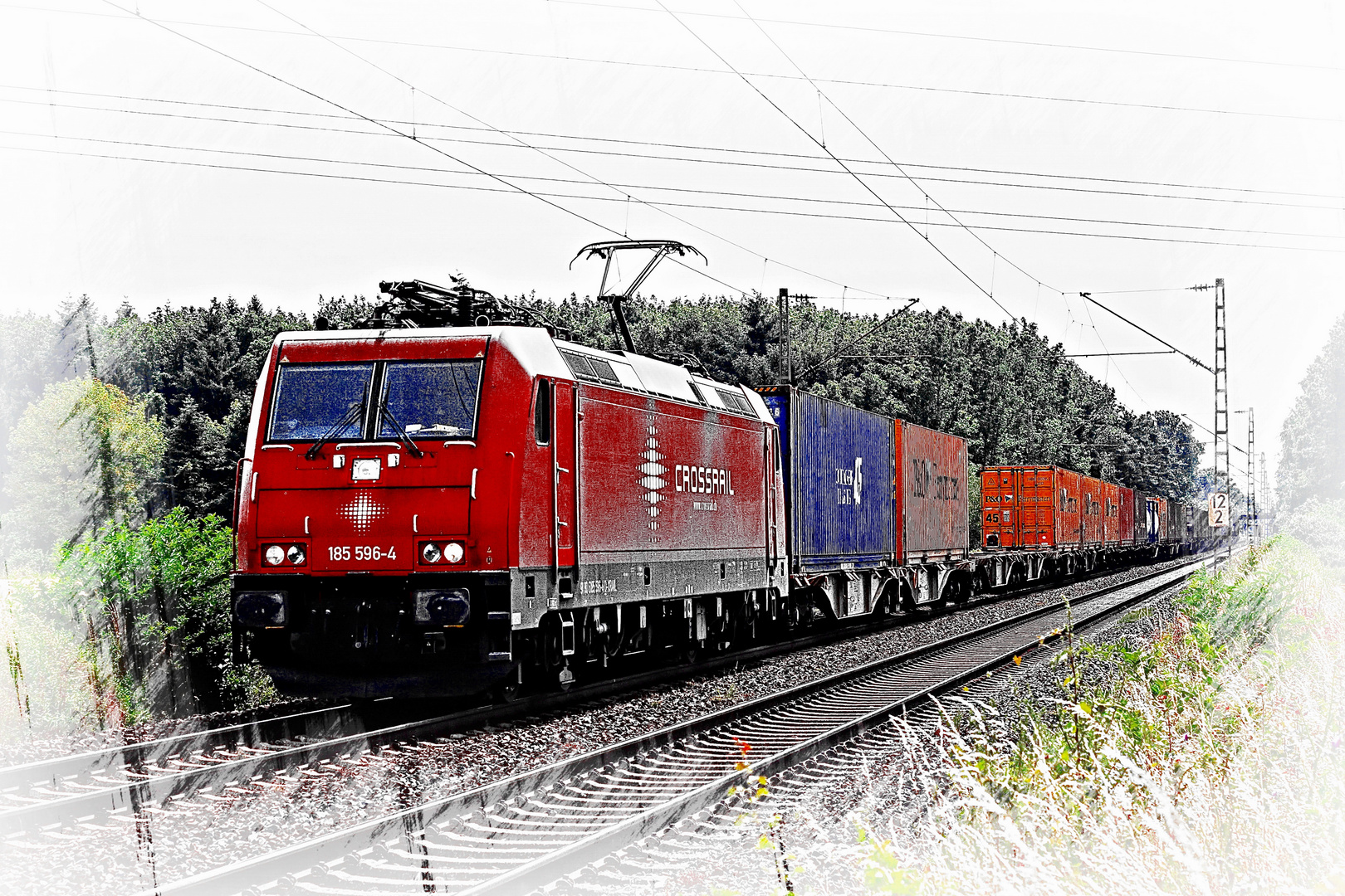 BR 185 596-4 Crossrail - Güterzug