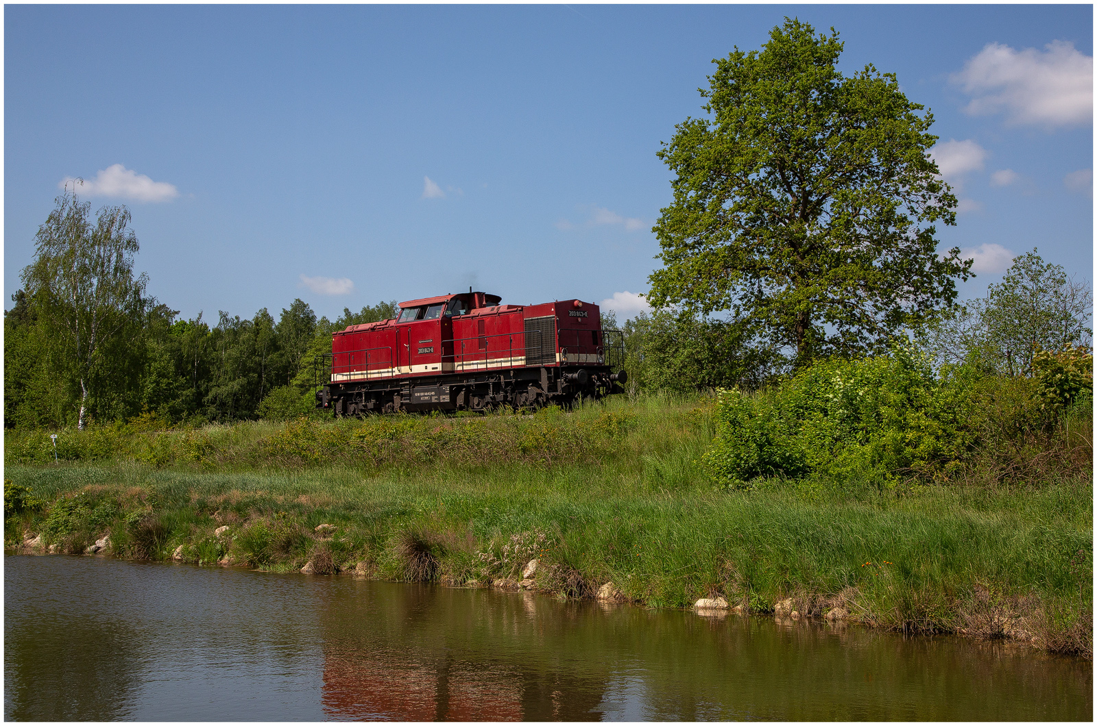 BR 203 ( V 100 ) bei den Fischteichen